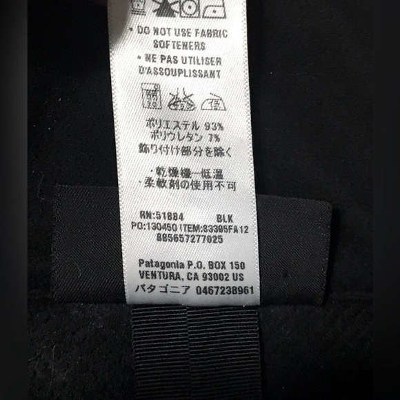 Patagonia Polartec Windbloc Softshell Jacket Women’s M Black Full Zip Coat - Picture 12 of 14